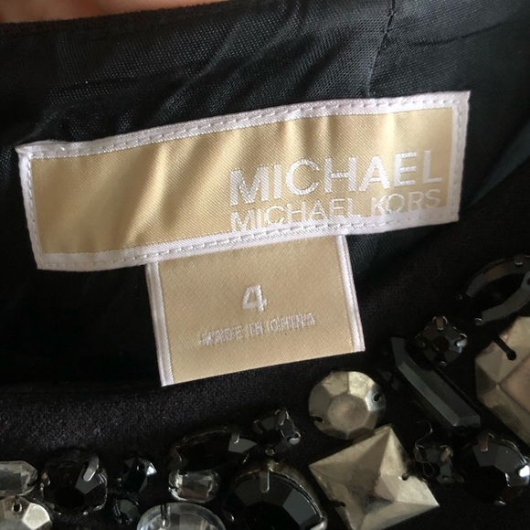 MICHAEL KORS DRESS BLACK WITH JEWELS - Picture 6 of 6